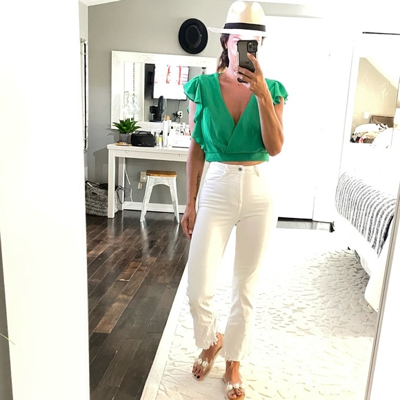 Zara Denim - Zara white high rise jeans size 00